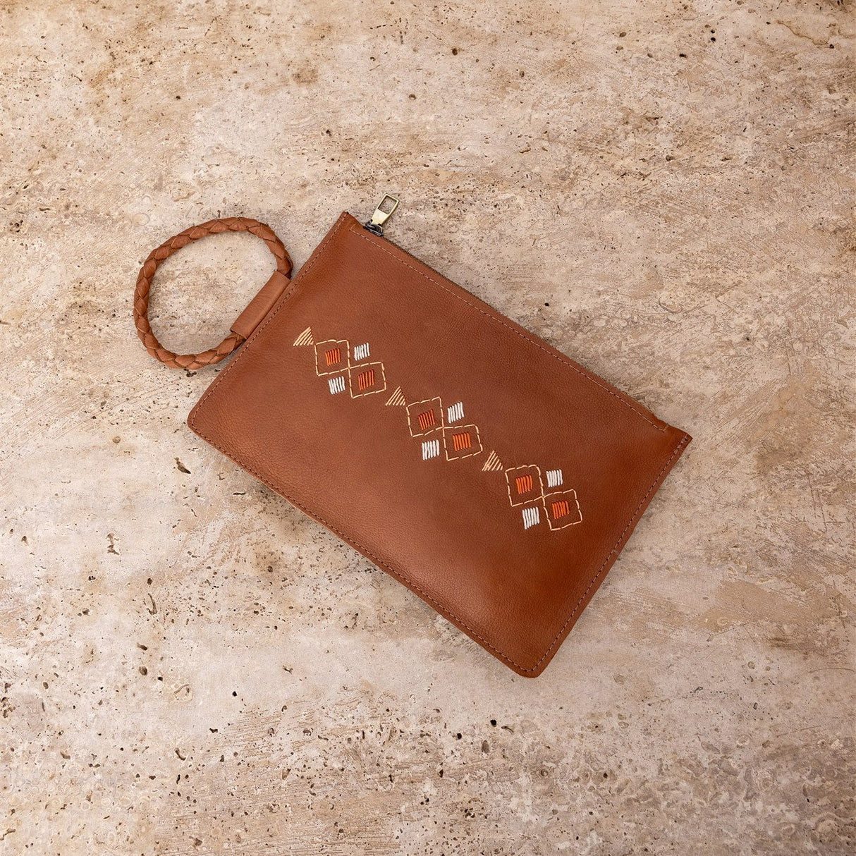 Sahara Embroidered Clutch