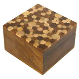 Shesham Square Wooden Box from India