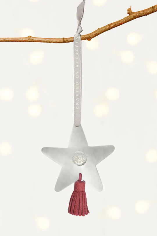 Shooting Star Ornament, Crafted by Malian refugees living in Burkina Faso