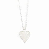 Silverpolished Heart Necklace