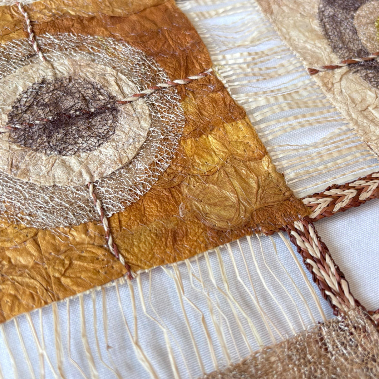 Unity Wild Silk Wall Hanging - Plant Dyed - 20"x26"