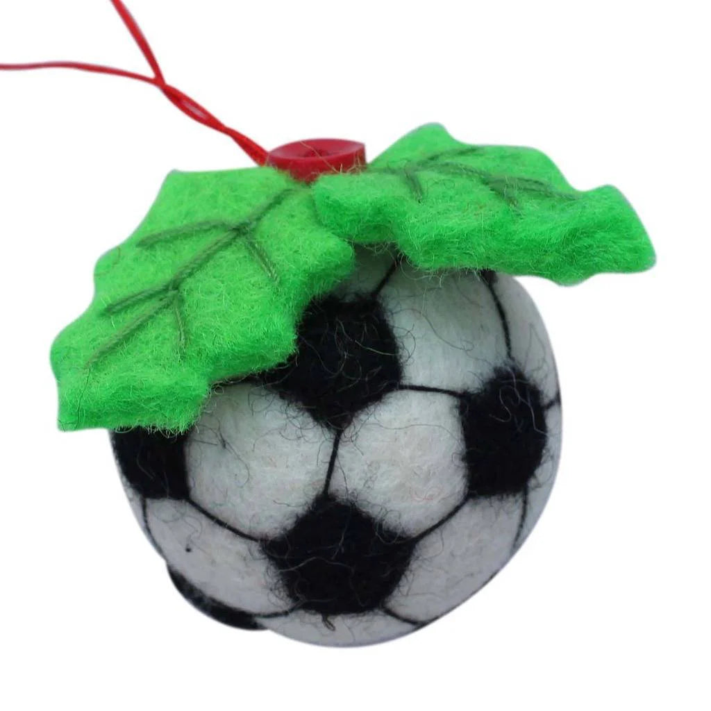 Soccer Ball Felt Ornament