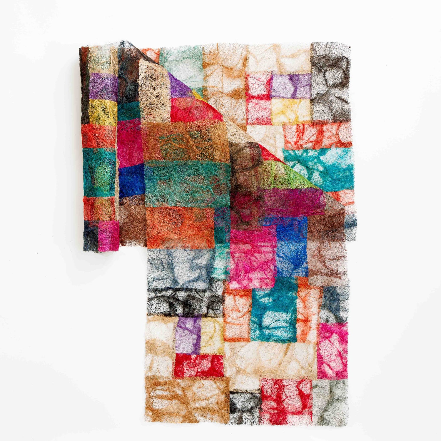 Wild Silk Table Runner - Ceranchia Open - Patchwork