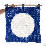 Madagascar Silk Blue Moon Wall Hanging