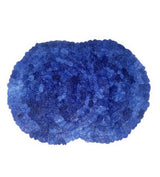 Mulberry Silk Charger (Pair) - Sea Blue