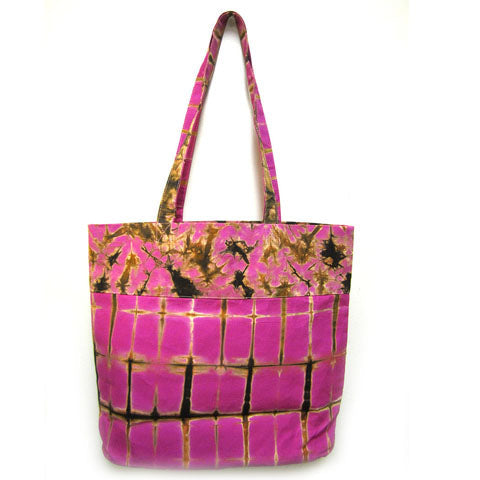 Tie Dye Tote Bag - Pink-0