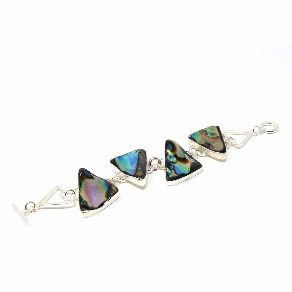 Abalone Triangle Link Bracelet