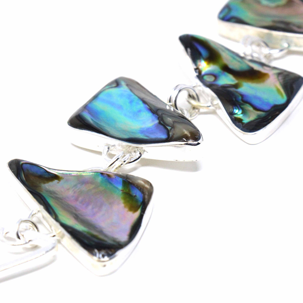 Abalone Triangle Link Bracelet