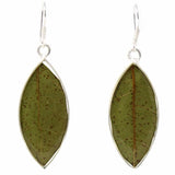 Natural Leaf in Resin Earrings