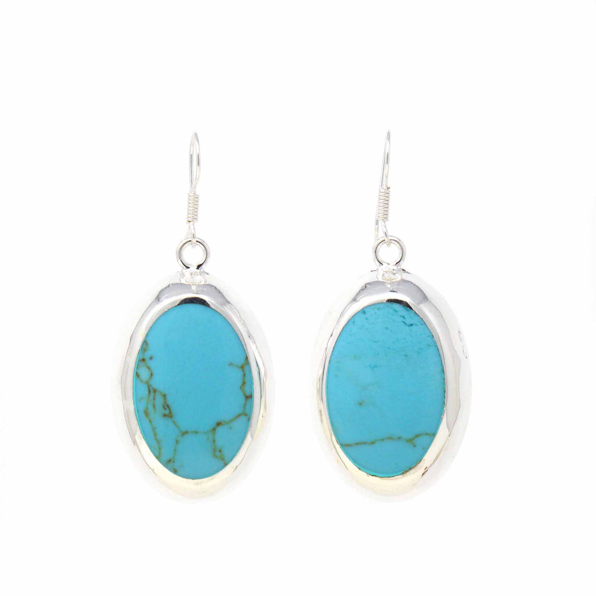 Turquoise Oval Earrings