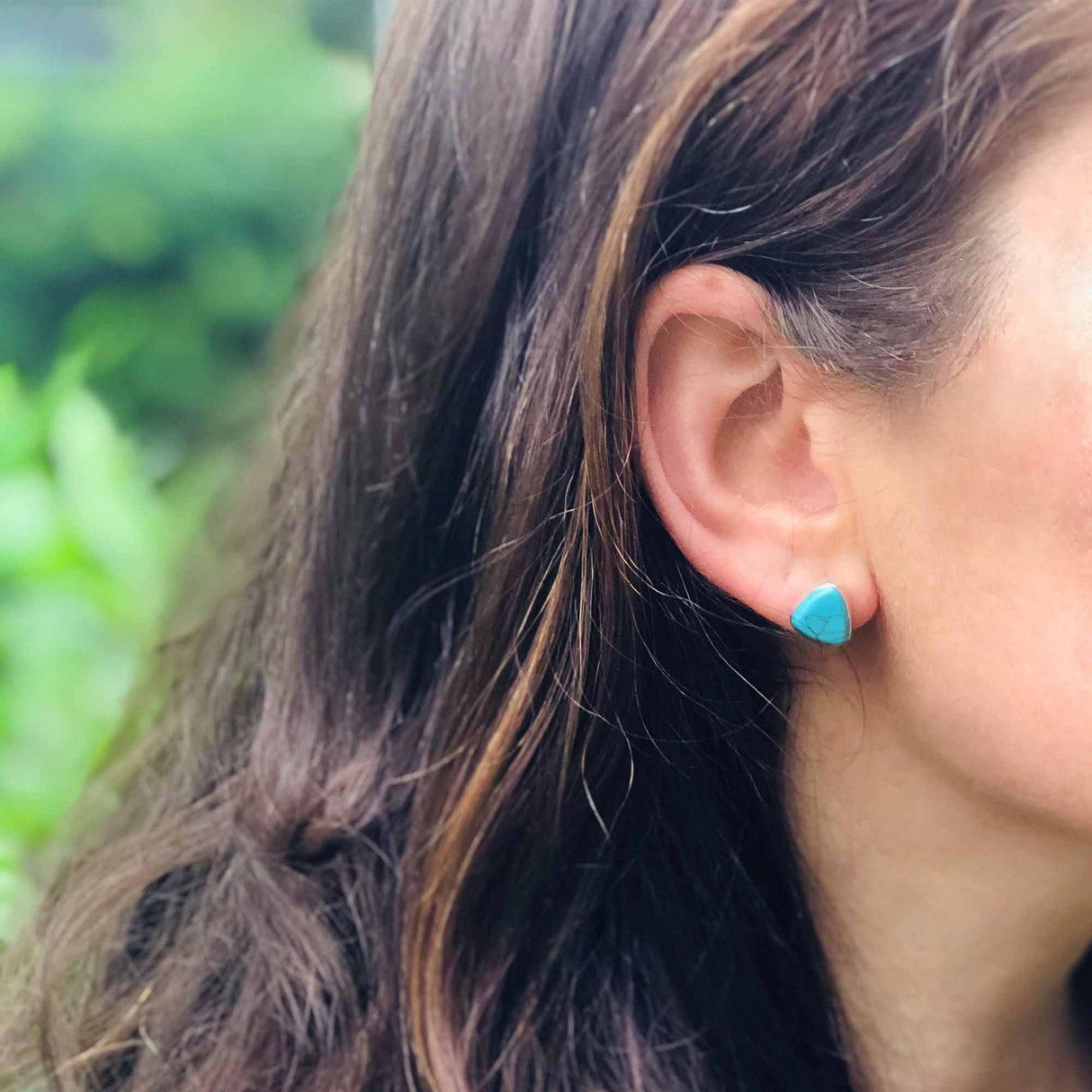 Turquoise Oval Earrings