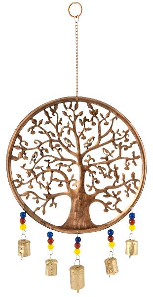 Tree of life chime brass bells-0