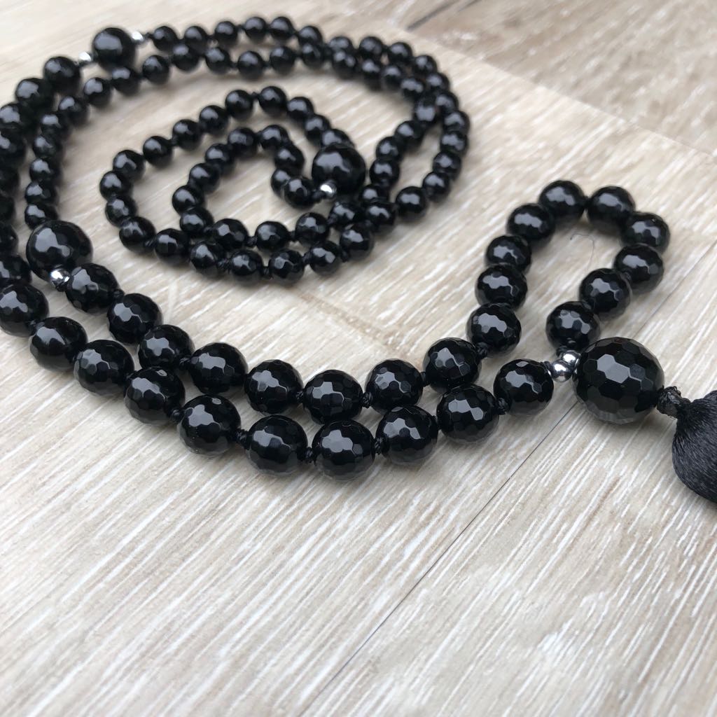 Shiva's Shield Black Onyx Mala-4