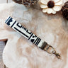 African Print and Leather Key Fob | Wristlet | Key Holder-5