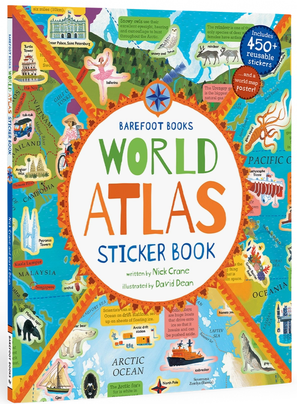 World Atlas Sticker Book