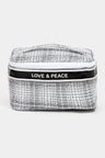 Fame Love & Peace Striped Handle Bag