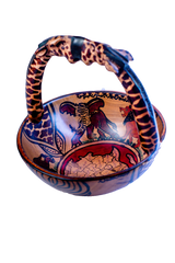 Animal Pattern Bowl with Giraffe Handle