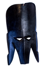 Authentic Hand-Carved Tribal African Face Mask-1