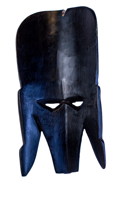 Authentic Hand-Carved Tribal African Face Mask-1