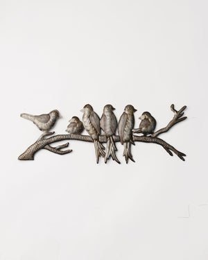 Birds on a Branch Metal Art