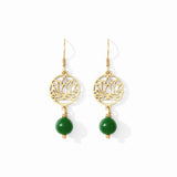 Lotus Drop Earrings-0