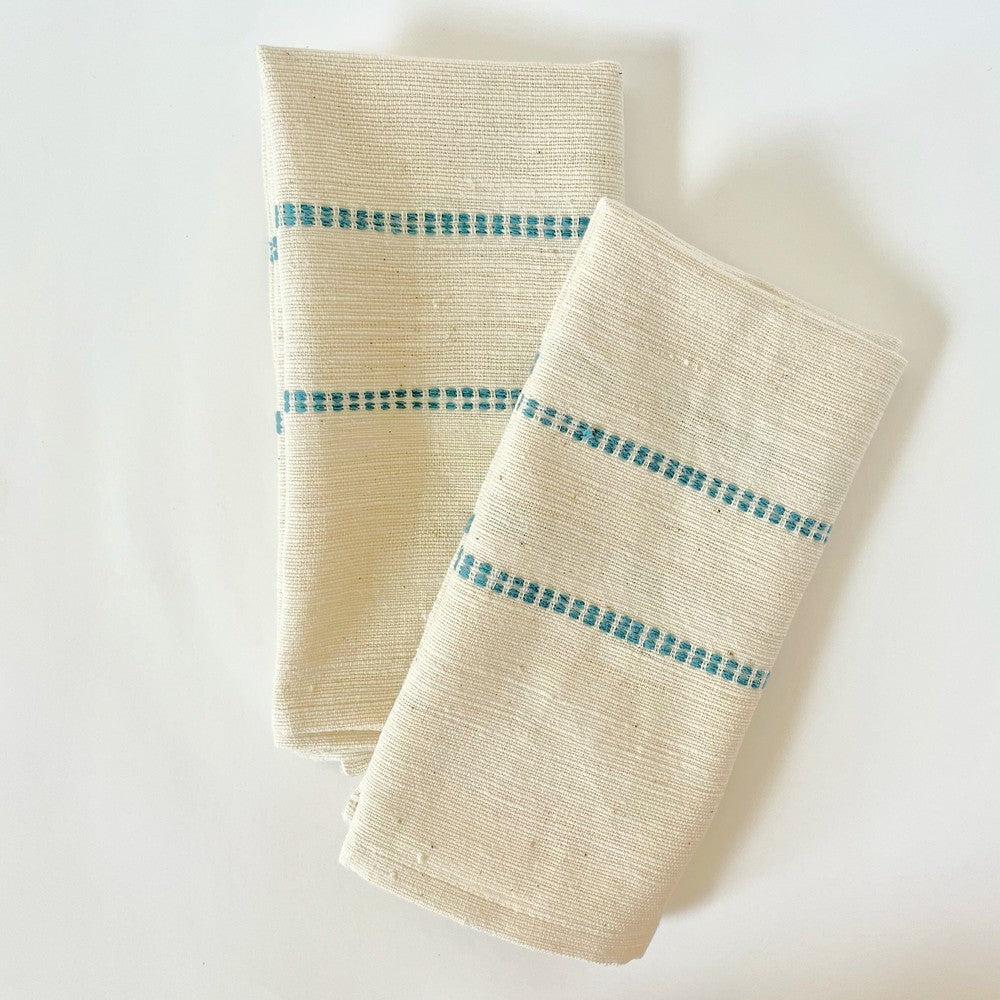 Chamo Handwoven Ethiopian Cotton Napkins | Set of 2