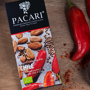 Chili Peppers Organic Chocolate Bar