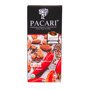 Chili Peppers Organic Chocolate Bar