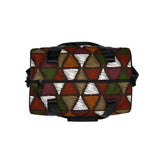 Crossbody Water-resistant Travel Bag, Multicolor Tribal Pattern-1