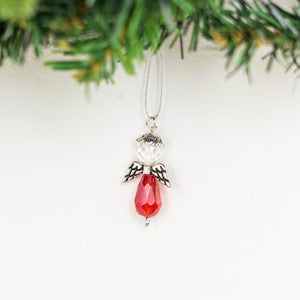 Crystal Bead Angel Ornament