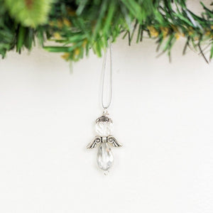 Crystal Bead Angel Ornament