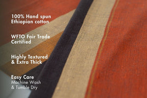 Dalol Handwoven Ethiopian Cotton Table Runner
