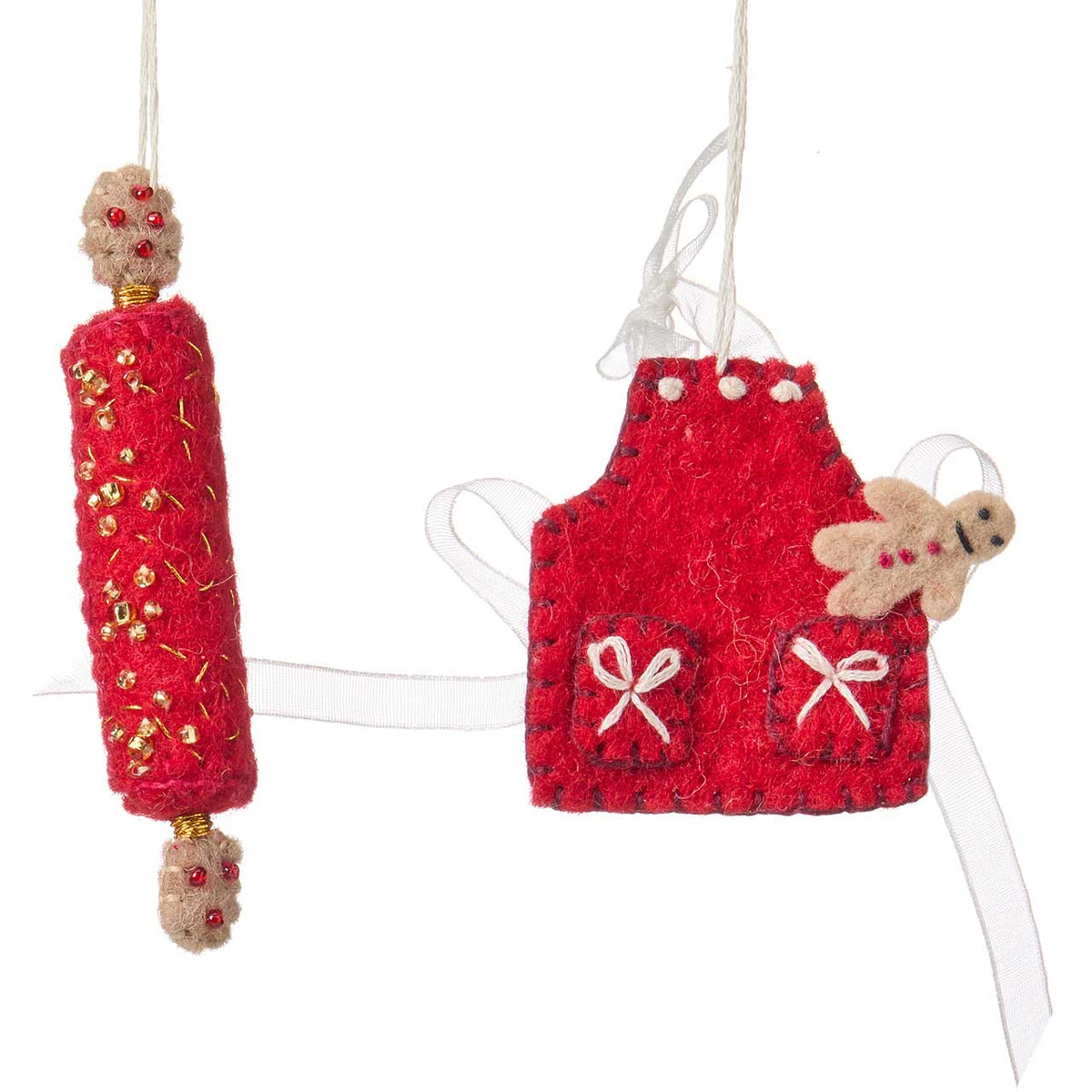 Holiday Baker Christmas Ornaments - Set of 2