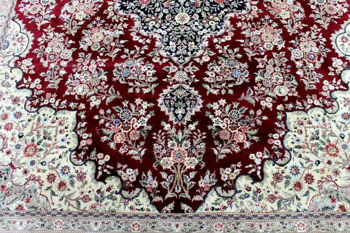 Exquisite Mint Hand-Knotted Peshawar Oriental Wool Rug – 9' x 12'