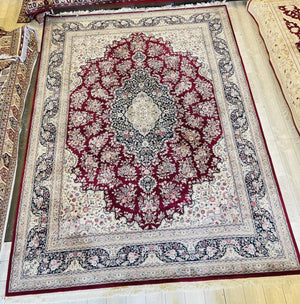 Exquisite Mint Hand-Knotted Peshawar Oriental Wool Rug – 9' x 12'