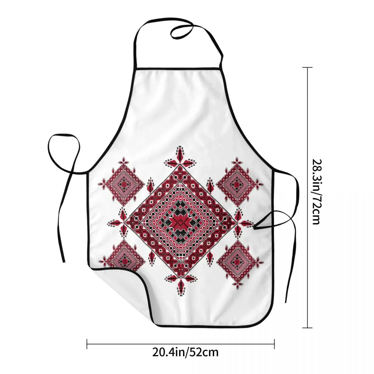 Arabic Palestinian Tatreez Cross Embroidery Apron