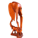 Handmade Elephant Wall Plaque with 2 Small Elephants