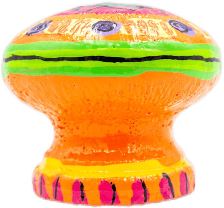 handmade painted paper mache mouse shapped piggy bank 12