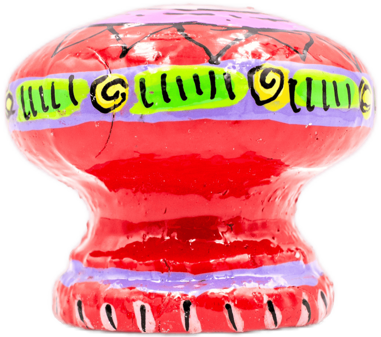 handmade painted paper mache mouse shapped piggy bank 15