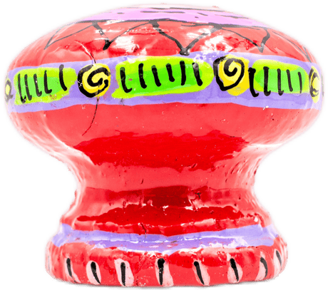 handmade painted paper mache mouse shapped piggy bank 15