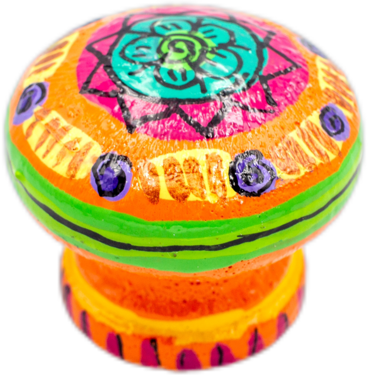 handmade painted paper mache mouse shapped piggy bank 18