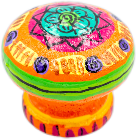 handmade painted paper mache mouse shapped piggy bank 18