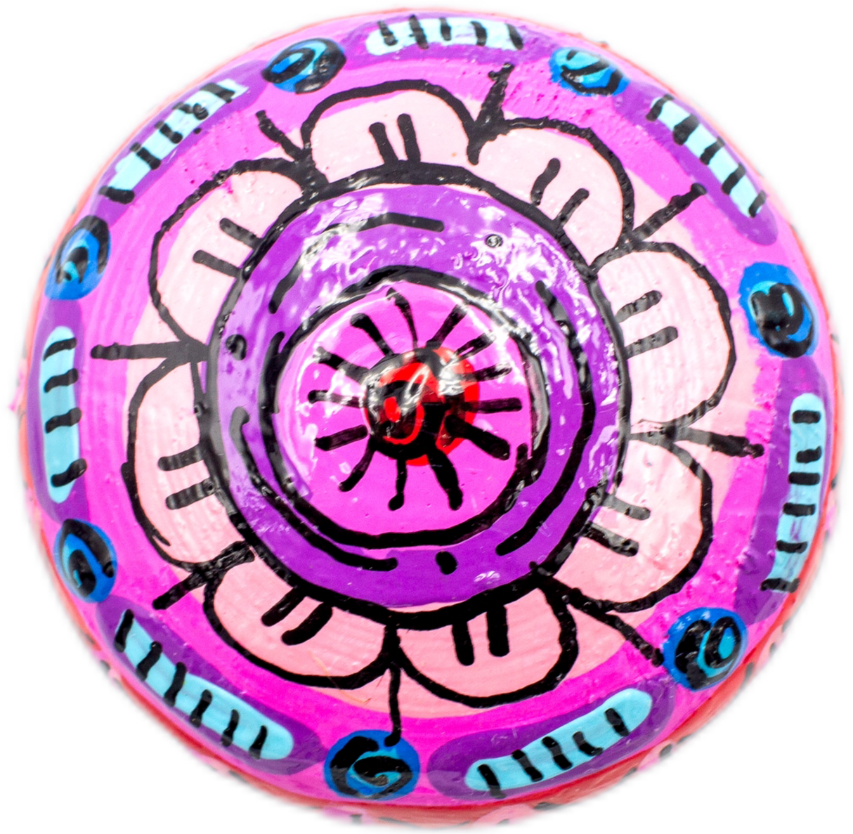 handmade painted paper mache mouse shappe