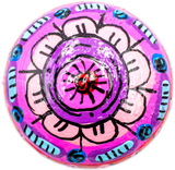 handmade painted paper mache mouse shappe