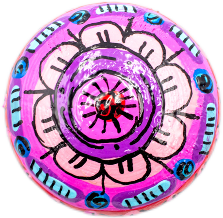 handmade painted paper mache mouse shappe