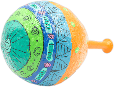 handmade painted paper mache mouse shapped piggy bank 24