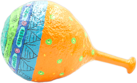 handmade painted paper mache mouse shapped piggy bank 25