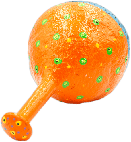 handmade painted paper mache mouse shapped piggy bank 26