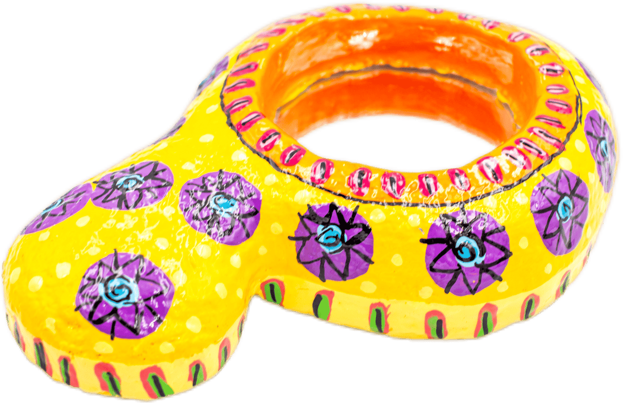 handmade painted paper mache mouse shapped piggy bank 32