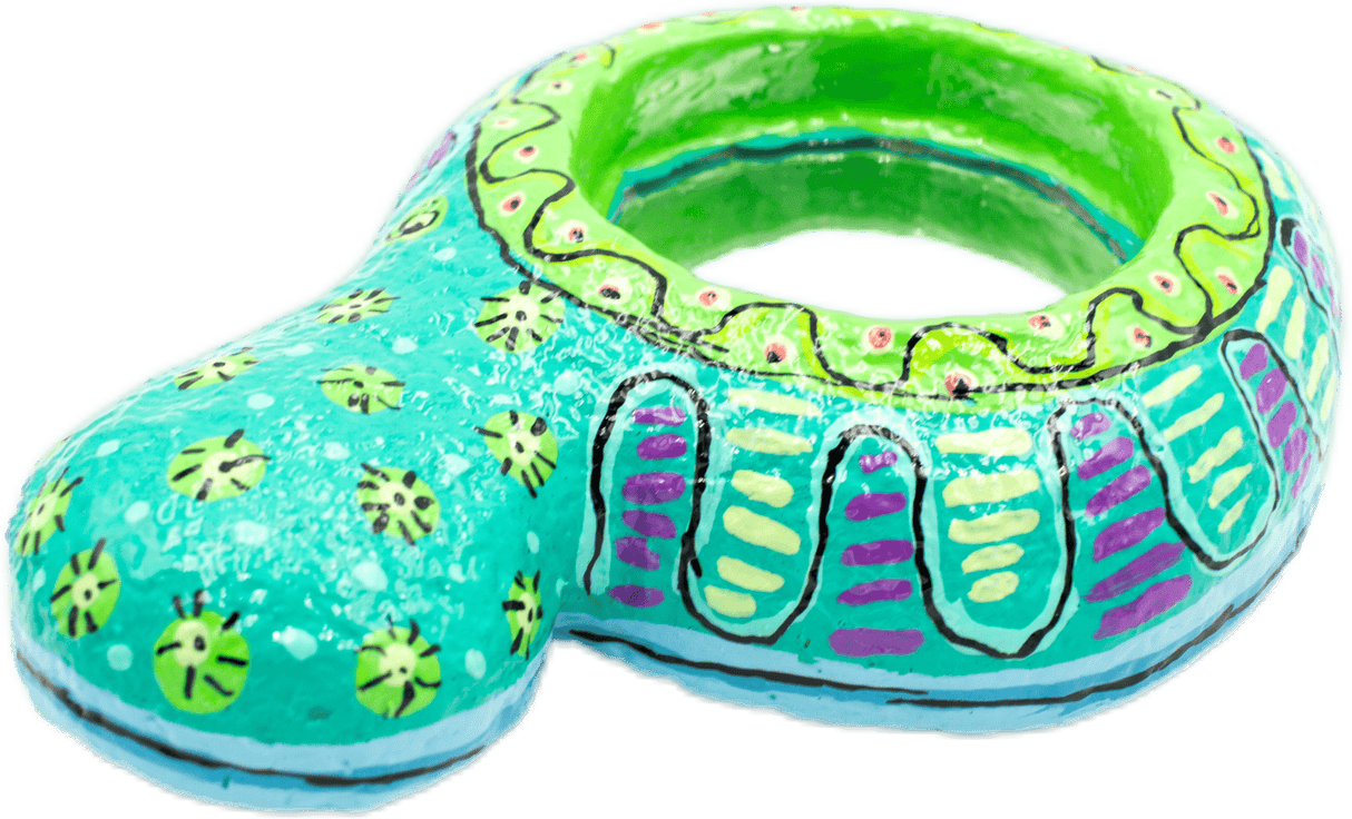 handmade painted paper mache mouse shapped piggy bank 35